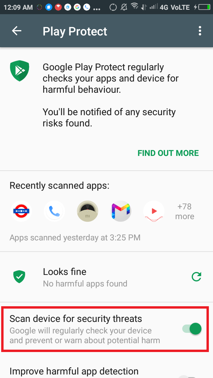 google play protect LuckyDream777